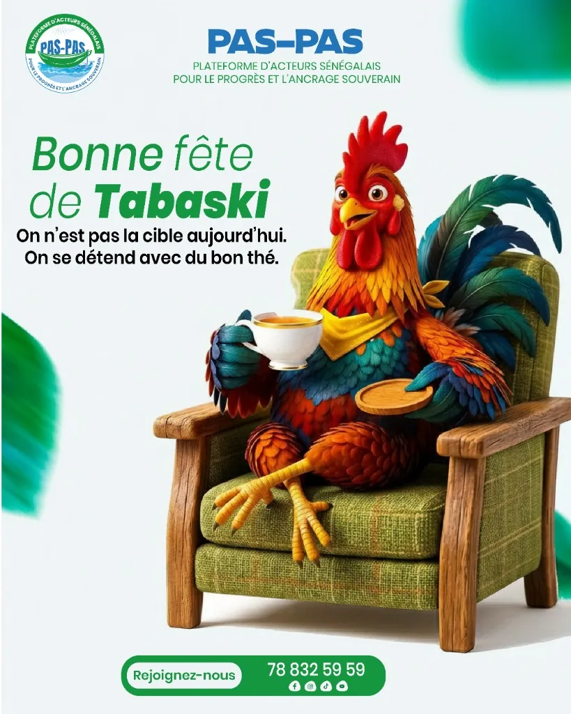PAS-PAS Bonne Fête de Tabaski création 3D IA