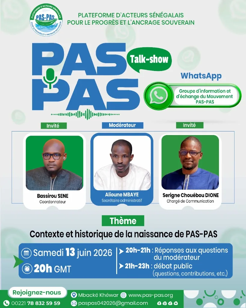 PAS-PAS Talk-show WhatsApp Mouvement Mbacke